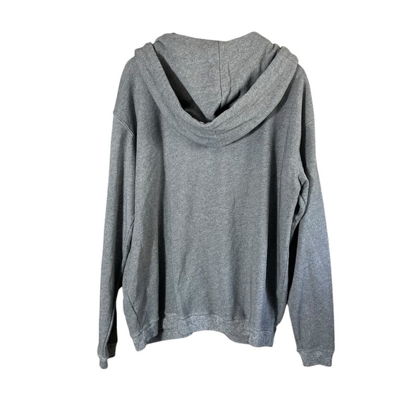 THE GREAT. MAN Varsity Grey The Men's Zip Up Hoodie - Picture 4 of 12